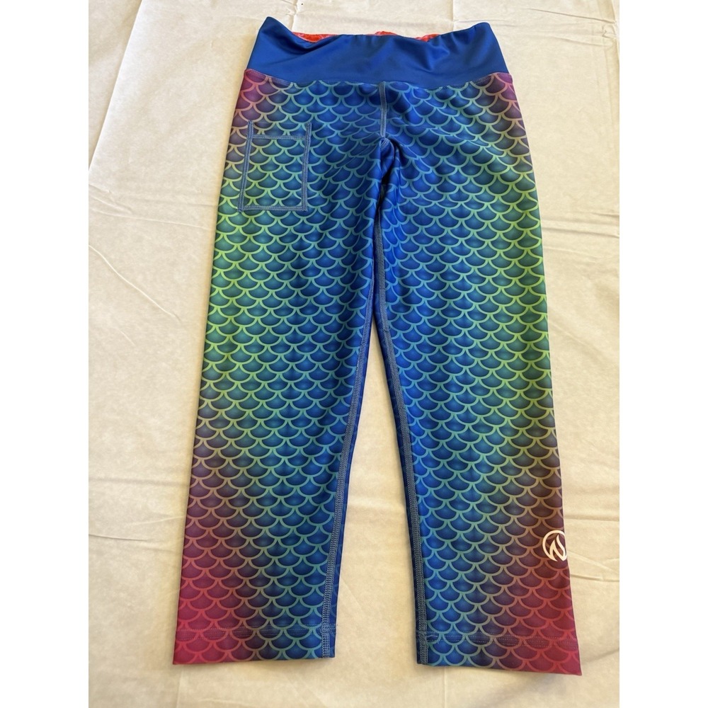 INKnBURN Chameleon Leggings Size 2 Athletic Compression Running Pants Pockets
